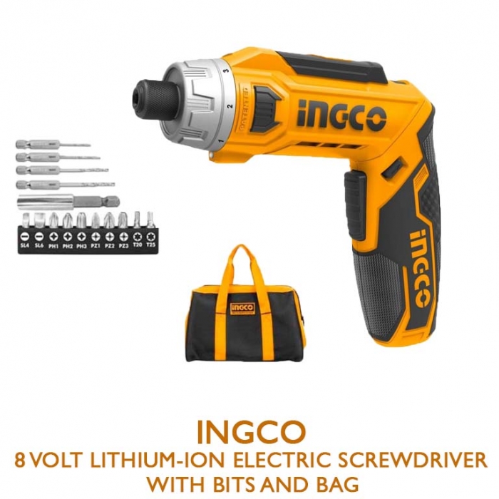 Lithium- Lon Cordless Screwdriver 8V 