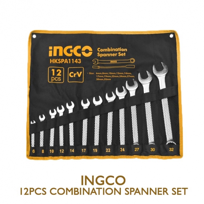 12Pcs Combination Spanner Set 