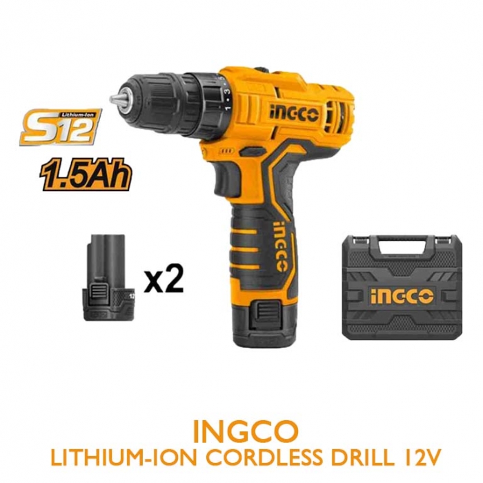 Lithium-Ion cordless drill 12v 