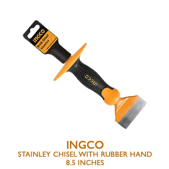 Stainley Chisel with Rubber Hand - 8.5 inches