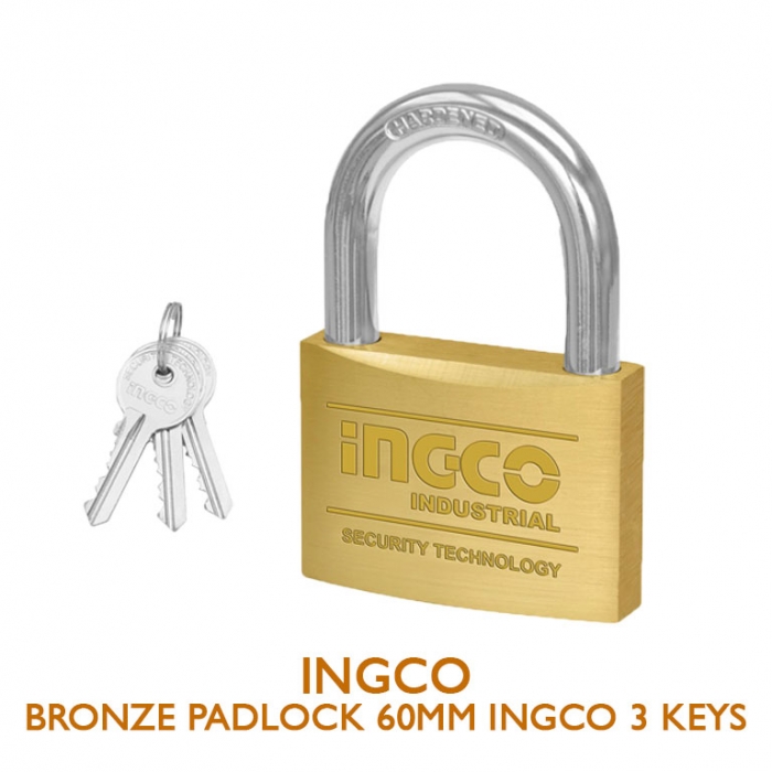 Heavy duty brass padlock 60mm 