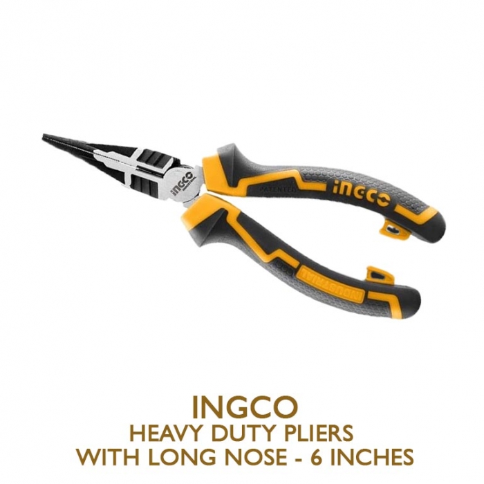 Heavy Duty Pliers with Long Nose - 6 Inches 