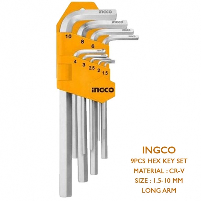 9pcs hex key set 